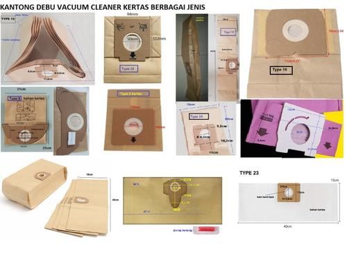 Kantong Debu Vacuum Cleaner Kertas Disposable Dust Bag Banyak jenis