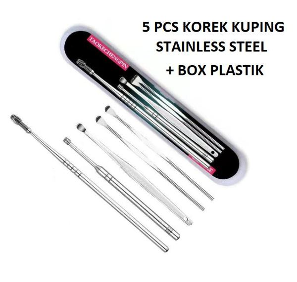 Set Korek Kuping Stainless Steel