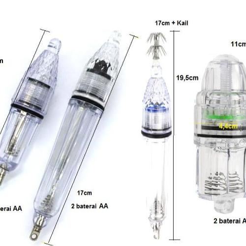 Underwater Attracting Lure LED Fishing Bait Umpan Cumi Lampu Selam