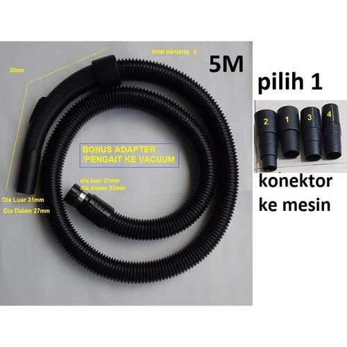 Selang Vacuum Cleaner Universal Lengkap gagang  dan konektor universal Bahan Plastik