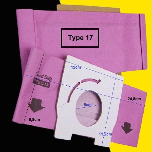 Kantong Vacuum Cleaner Kertas Paper Dust Bag warna Ungu universal