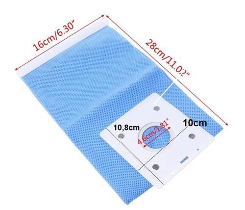 Blue Reusable Vacuum Cleaner Dust Bag Non-Woven