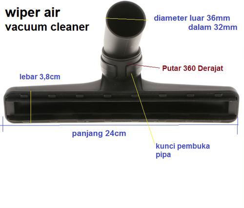 Sikat Wiper Air Wet Vacuum Cleaner Basah Universal Water Swipe Nozzle