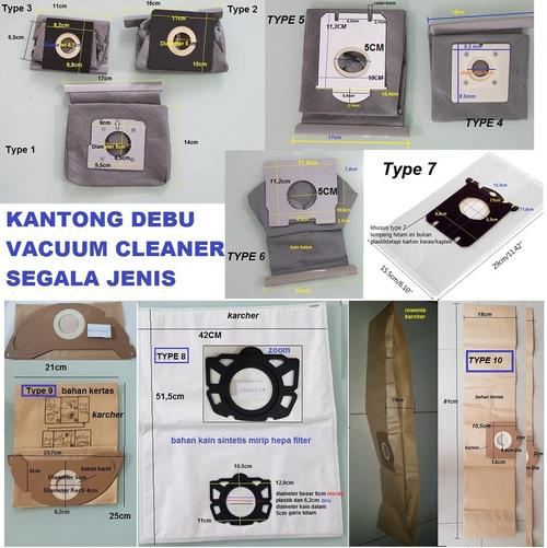Kantong Debu Vacuum Cleaner Universal Kain Non Woven Dapat Dicuci