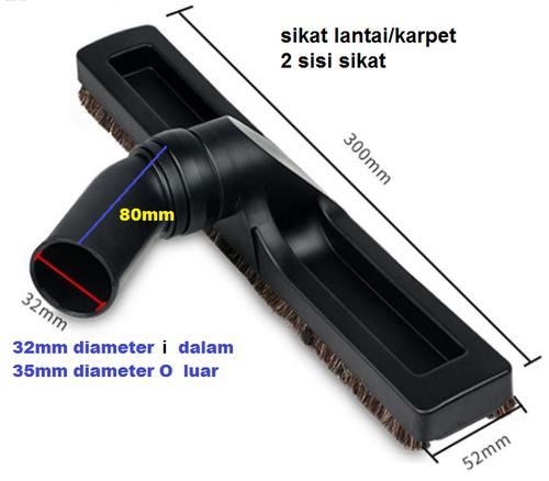 Sikat Lantai Vacuum Cleaner Putar 360 Derajat Universal